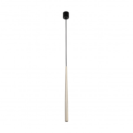 Lampa glamour wisząca tuba Piano 5,2cm złota TK Lighting