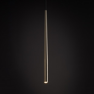 Lampa glamour wisząca tuba Piano 5,2cm złota TK Lighting