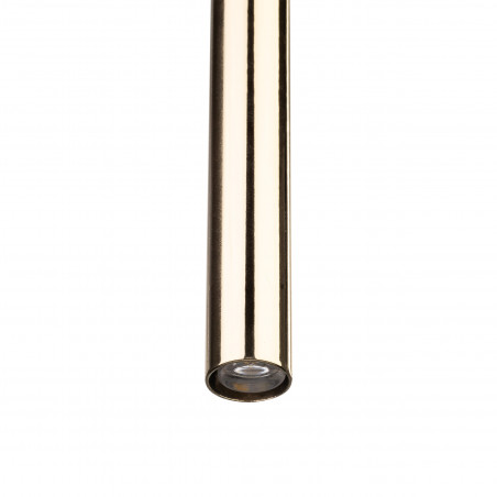 Lampa glamour wisząca tuba Piano 5,2cm złota TK Lighting