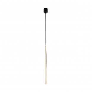 Lampa glamour wisząca tuba Piano 5,2cm złota TK Lighting