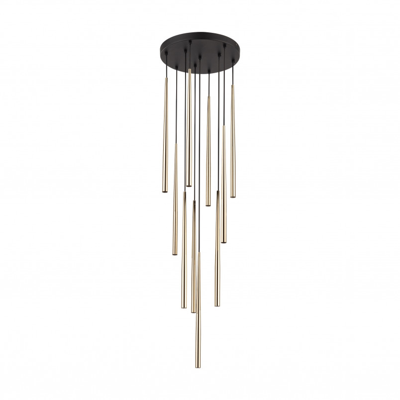 Lampa glamour wiszące tuby Piano X 35cm złota TK Lighting