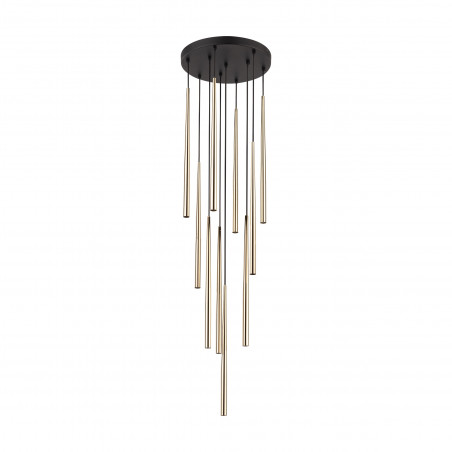 Lampa glamour wiszące tuby Piano X 35cm złota TK Lighting