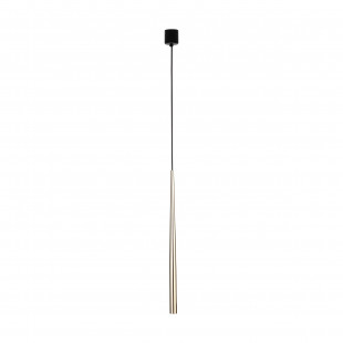 Lampa glamour wisząca tuba Piano 5,2cm złota TK Lighting