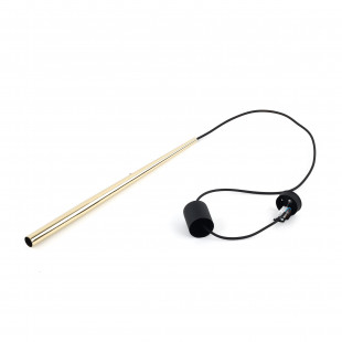 Lampa glamour wisząca tuba Piano 5,2cm złota TK Lighting
