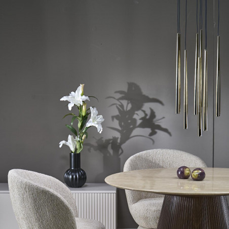 Lampa glamour wiszące tuby Piano X 35cm złota TK Lighting