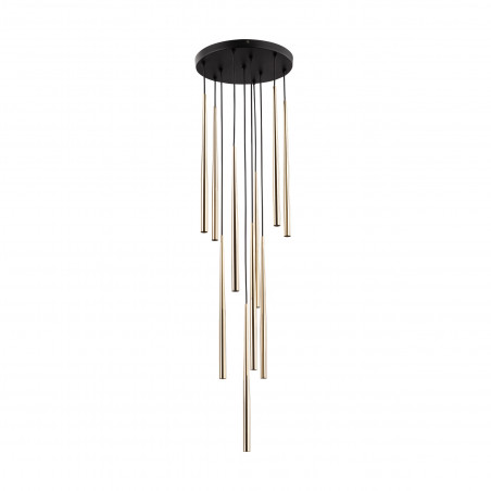 Lampa glamour wiszące tuby Piano X 35cm złota TK Lighting