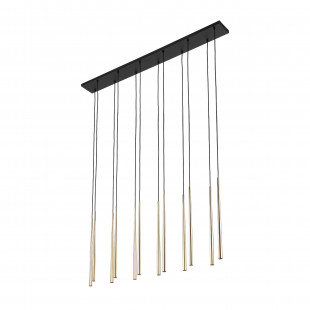 Lampa glamour wiszące tuby Piano XII 150cm złota TK Lighting