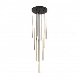 Lampa glamour wiszące tuby Piano X 35cm złota TK Lighting
