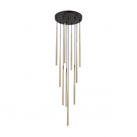 Lampa glamour wiszące tuby Piano X 35cm złota TK Lighting