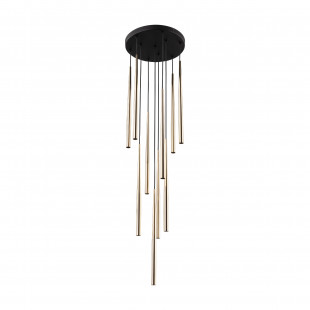 Lampa glamour wiszące tuby Piano X 35cm złota TK Lighting