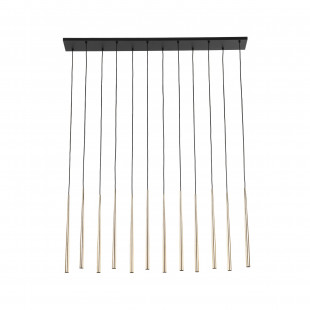 Lampa glamour wiszące tuby Piano XII 150cm złota TK Lighting
