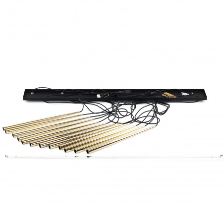 Lampa glamour wiszące tuby Piano XII 150cm złota TK Lighting
