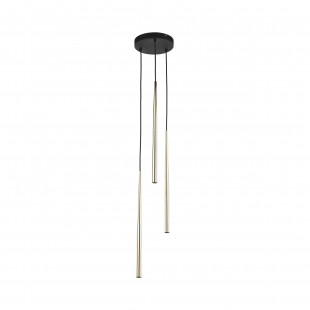 Lampa glamour wiszące tuby Piano III 20cm złota TK Lighting