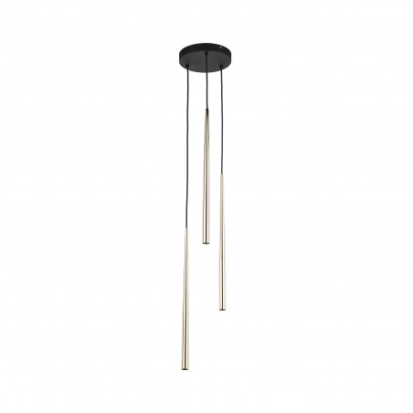 Lampa glamour wiszące tuby Piano III 20cm złota TK Lighting