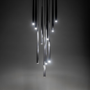 Lampa wiszące tuby Piano X 35cm czarna TK Lighting
