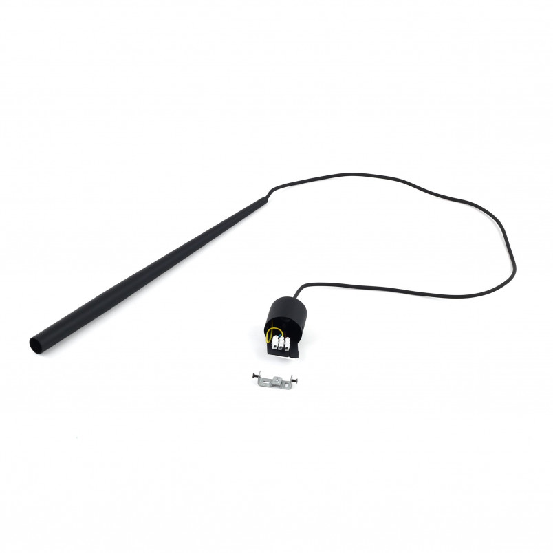 Lampa wisząca tuba Piano 5,2cm czarna TK Lighting