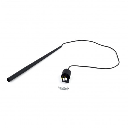 Lampa wisząca tuba Piano 5,2cm czarna TK Lighting