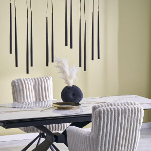Lampa wiszące tuby Piano XII 120cm czarna TK Lighting