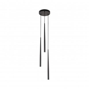 Lampa wiszące tuby Piano III 20cm czarna TK Lighting