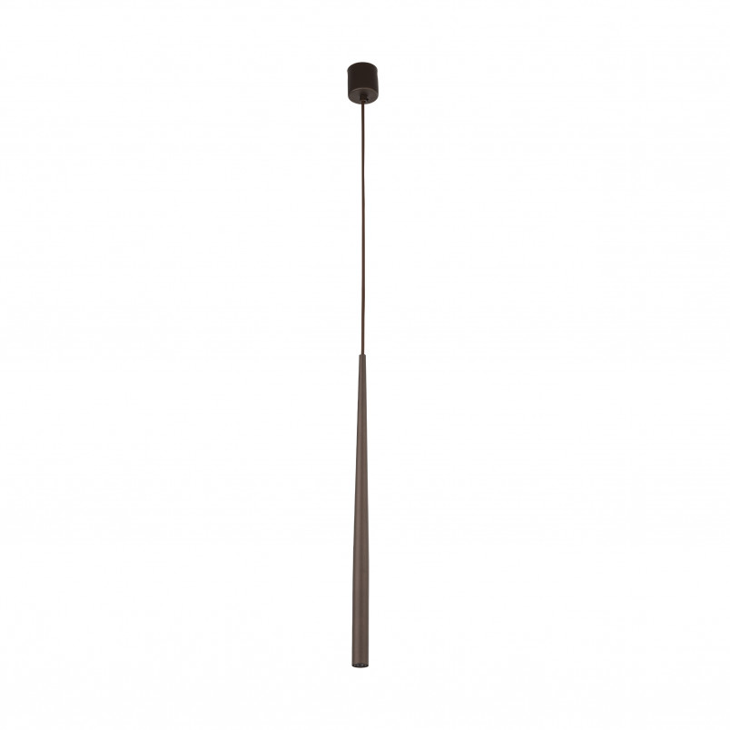 Lampa wisząca tuba Piano 5,2cm brązowa TK Lighting