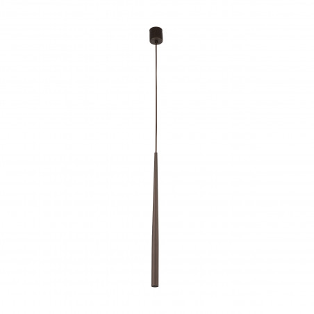 Lampa wisząca tuba Piano 5,2cm brązowa TK Lighting