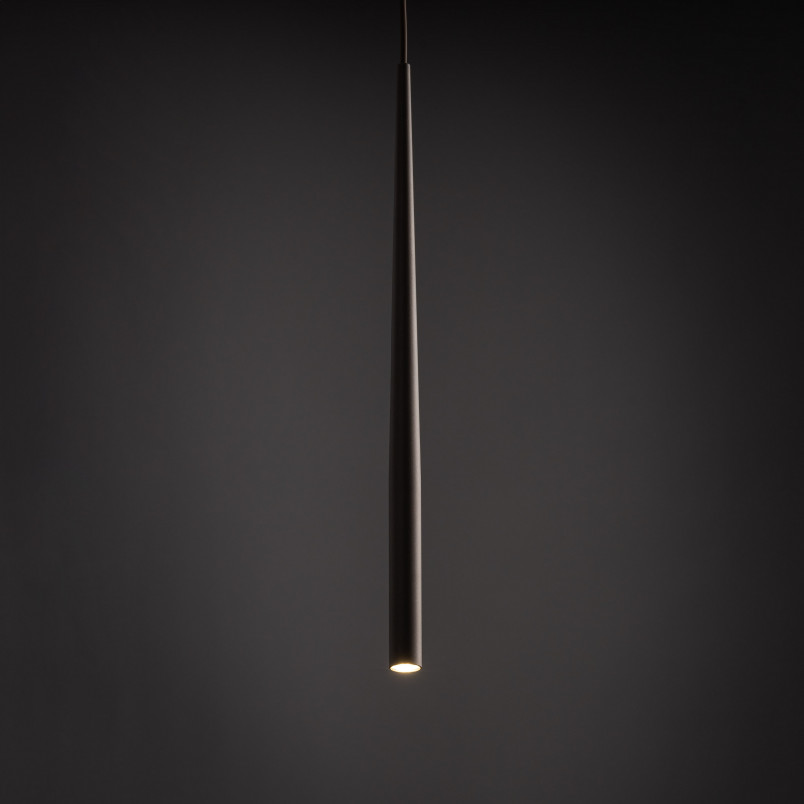 Lampa wisząca tuba Piano 5,2cm brązowa TK Lighting