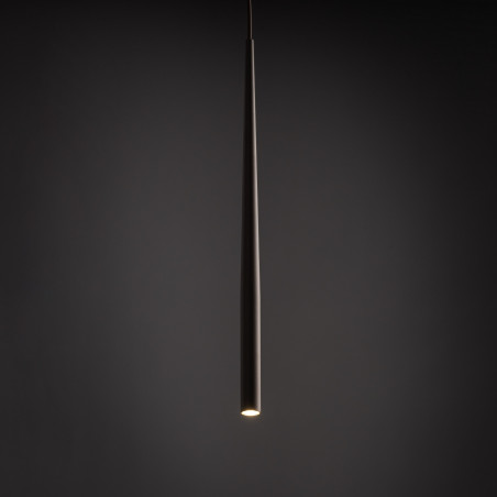Lampa wisząca tuba Piano 5,2cm brązowa TK Lighting