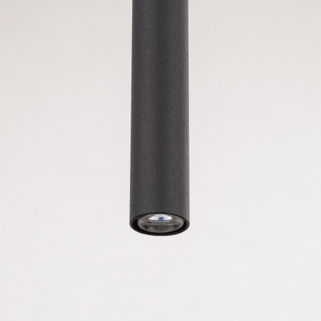 Lampa wiszące tuby Piano III 20cm czarna TK Lighting