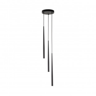 Lampa wiszące tuby Piano III 20cm czarna TK Lighting