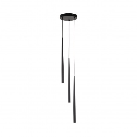 Lampa wiszące tuby Piano III 20cm czarna TK Lighting