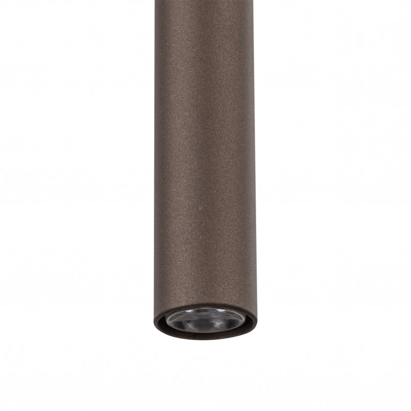 Lampa wisząca tuba Piano 5,2cm brązowa TK Lighting