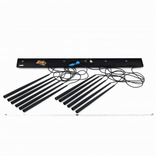 Lampa wiszące tuby Piano XII 120cm czarna TK Lighting