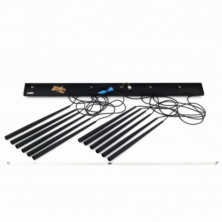 Lampa wiszące tuby Piano XII 120cm czarna TK Lighting
