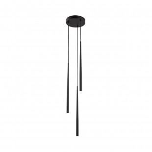 Lampa wiszące tuby Piano III 20cm czarna TK Lighting