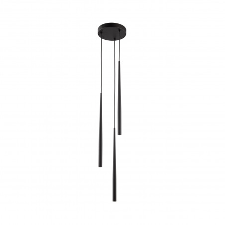 Lampa wiszące tuby Piano III 20cm czarna TK Lighting