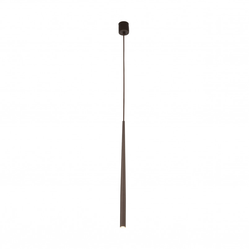 Lampa wisząca tuba Piano 5,2cm brązowa TK Lighting