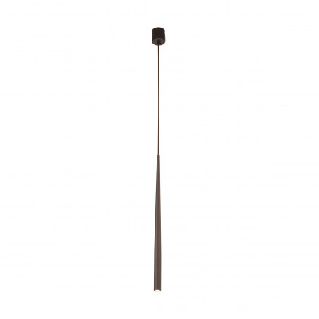 Lampa wisząca tuba Piano 5,2cm brązowa TK Lighting