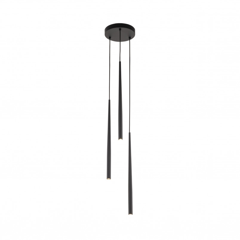 Lampa wiszące tuby Piano III 20cm czarna TK Lighting