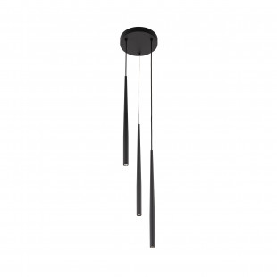 Lampa wiszące tuby Piano III 20cm czarna TK Lighting