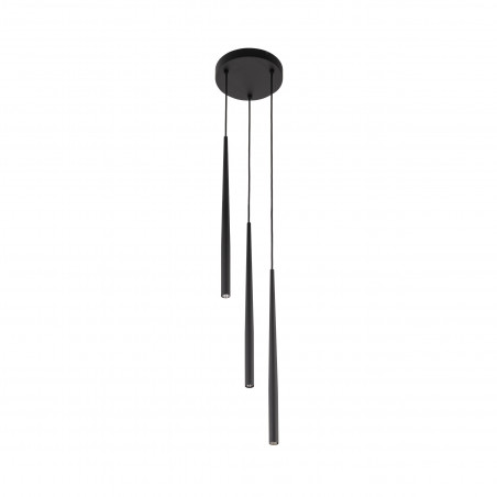 Lampa wiszące tuby Piano III 20cm czarna TK Lighting