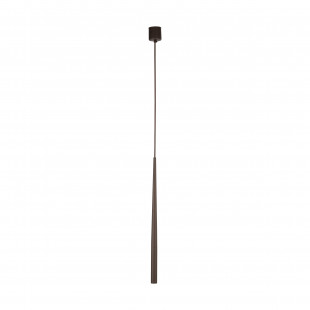 Lampa wisząca tuba Piano 5,2cm brązowa TK Lighting