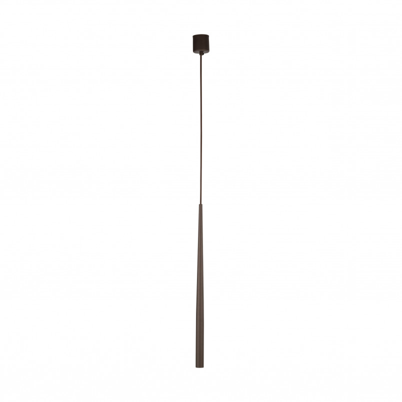 Lampa wisząca tuba Piano 5,2cm brązowa TK Lighting