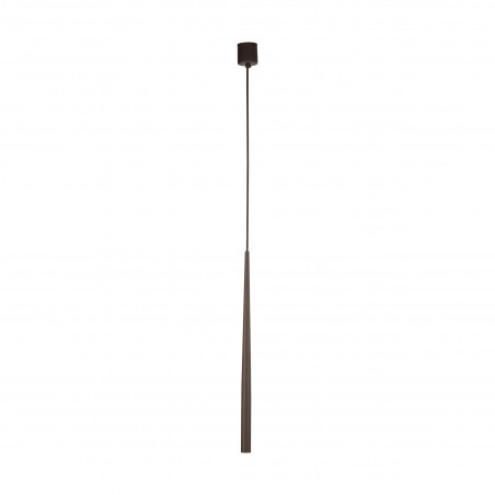 Lampa wisząca tuba Piano 5,2cm brązowa TK Lighting
