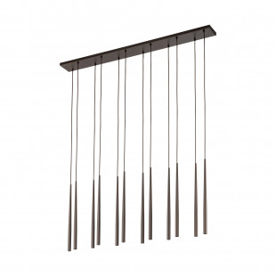 Lampa wiszące tuby Piano XII 120cm brązowa TK Lighting