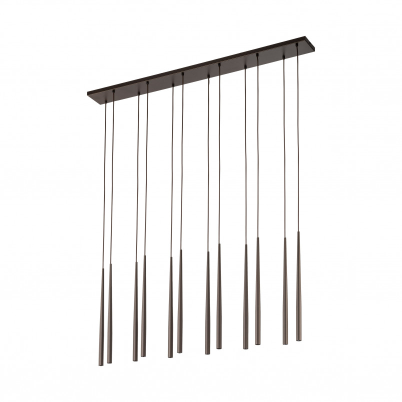Lampa wiszące tuby Piano XII 120cm brązowa TK Lighting