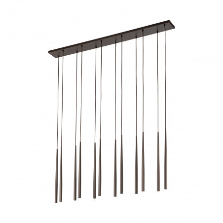 Lampa wiszące tuby Piano XII 120cm brązowa TK Lighting