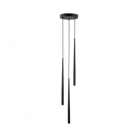 Lampa wiszące tuby Piano III 20cm czarna TK Lighting