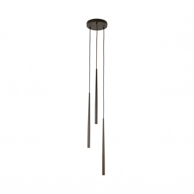 Lampa wiszące tuby Piano III 20cm brązowa TK Lighting