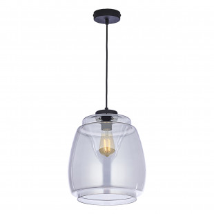 Lampa szklana retro Pilar 26cm grafit lustrzany TK Lighting