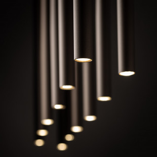 Lampa wiszące tuby Piano XII 120cm brązowa TK Lighting